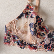 Charger l&#39;image dans la galerie, Floral Lace Embroidery Lingerie Garter Set
