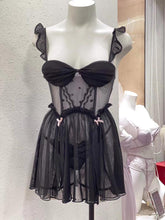 Load image into Gallery viewer, Sexy night dress with split and garter princess collection
