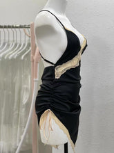 Load image into Gallery viewer, French Night Dress Women Sleepwear Lace Deep V Silk Nightgown Big Back Sling Nightdress Sexy Lingerie Homewear Black Nightwear
