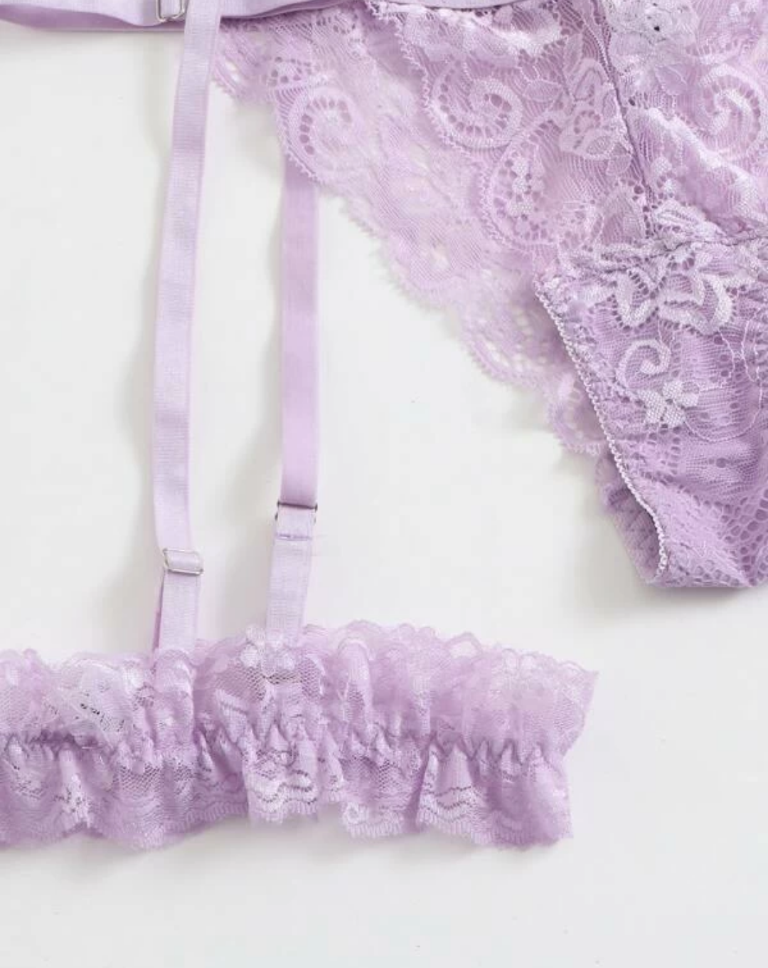 Lavender Lace garter belt set – Rimless Lingerie