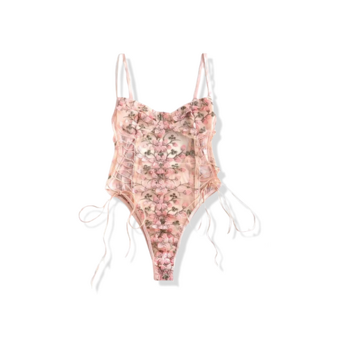 teddy lingerie Anissa Atelier Teddy Lingerie Sexy Underwear Corset Lace Mesh one-piece Body