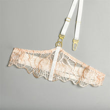 Load image into Gallery viewer, Embroidery Lingerie Anissa Atelier Embroidery Lingerie Floral Set See-Through Underwire Bra
