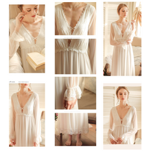 Load image into Gallery viewer, Lace Long Nightgown Vintage - Anissa Atelier
