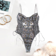 Load image into Gallery viewer, teddy lingerie Anissa Atelier Teddy Lingerie Sexy Underwear Corset Lace Mesh one-piece Body
