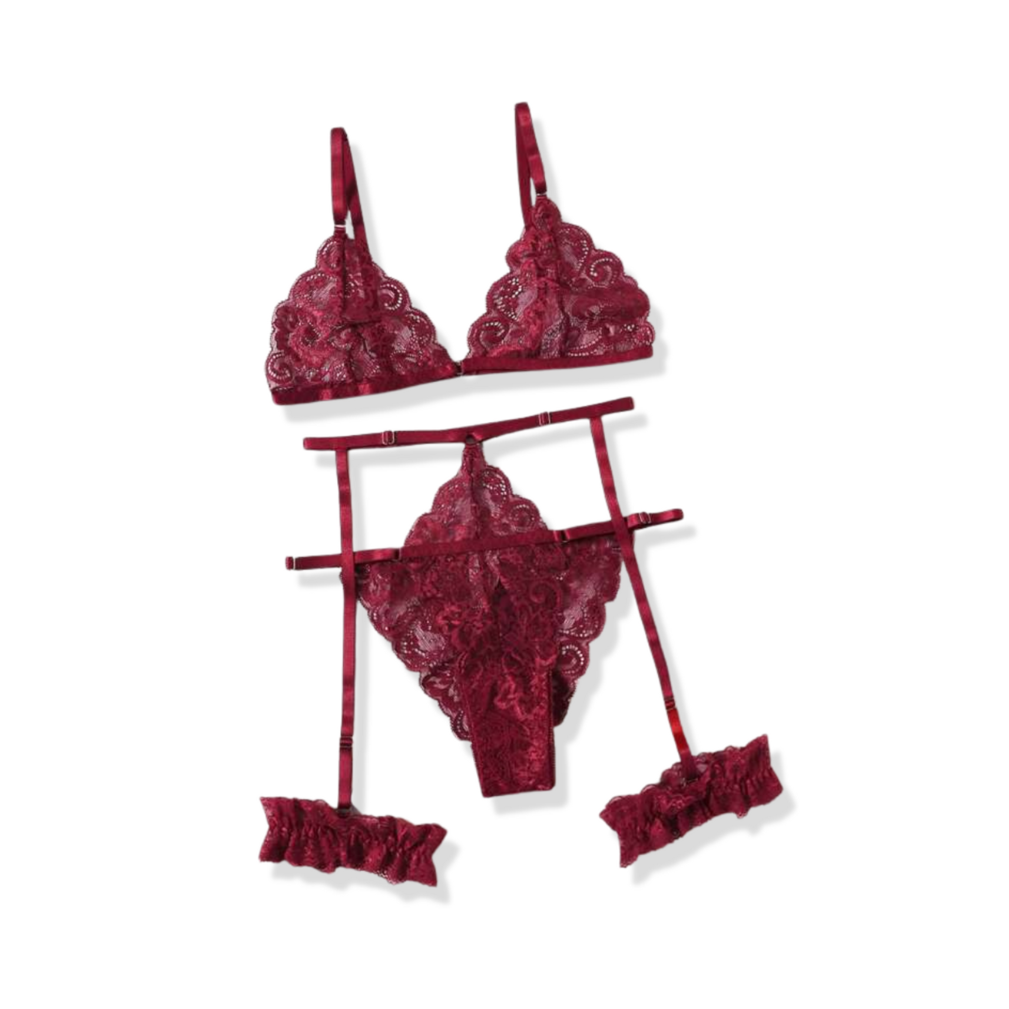 Serena Red Lace Panty Set (Limited Edition) – Fluxe Designs